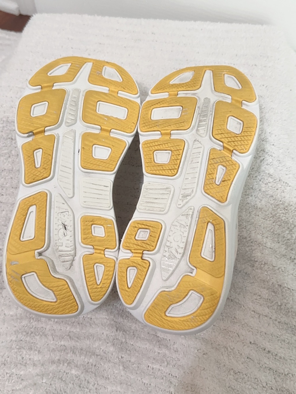 Hoka Women's Bondi 9 Running Shoes — Cream with Pink, Yellow & Teal Accents - Picture 11 of 16